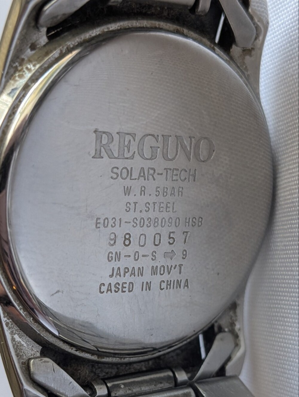 Citizen Reguno Watch Silver Tone Band Black Dial Stainless Steel E031-S038090 - Picture 11 of 14